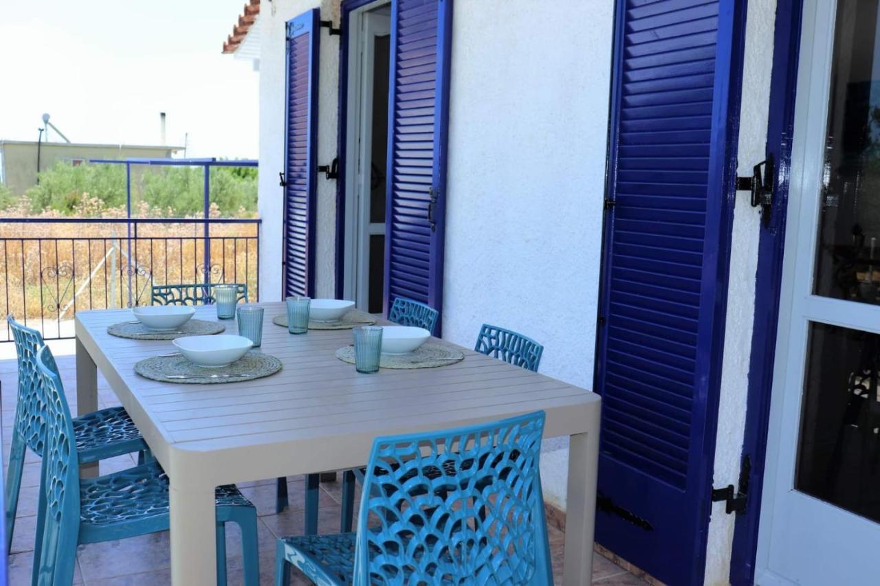 Villa Blue Cocoon - Chrani Messinia Peloponnese- Sea View 800 M From Beach Ngoại thất bức ảnh