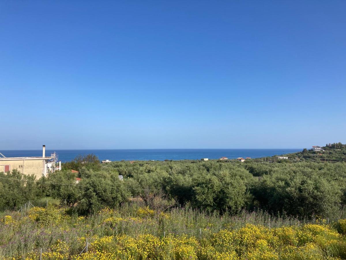 Villa Blue Cocoon - Chrani Messinia Peloponnese- Sea View 800 M From Beach Ngoại thất bức ảnh