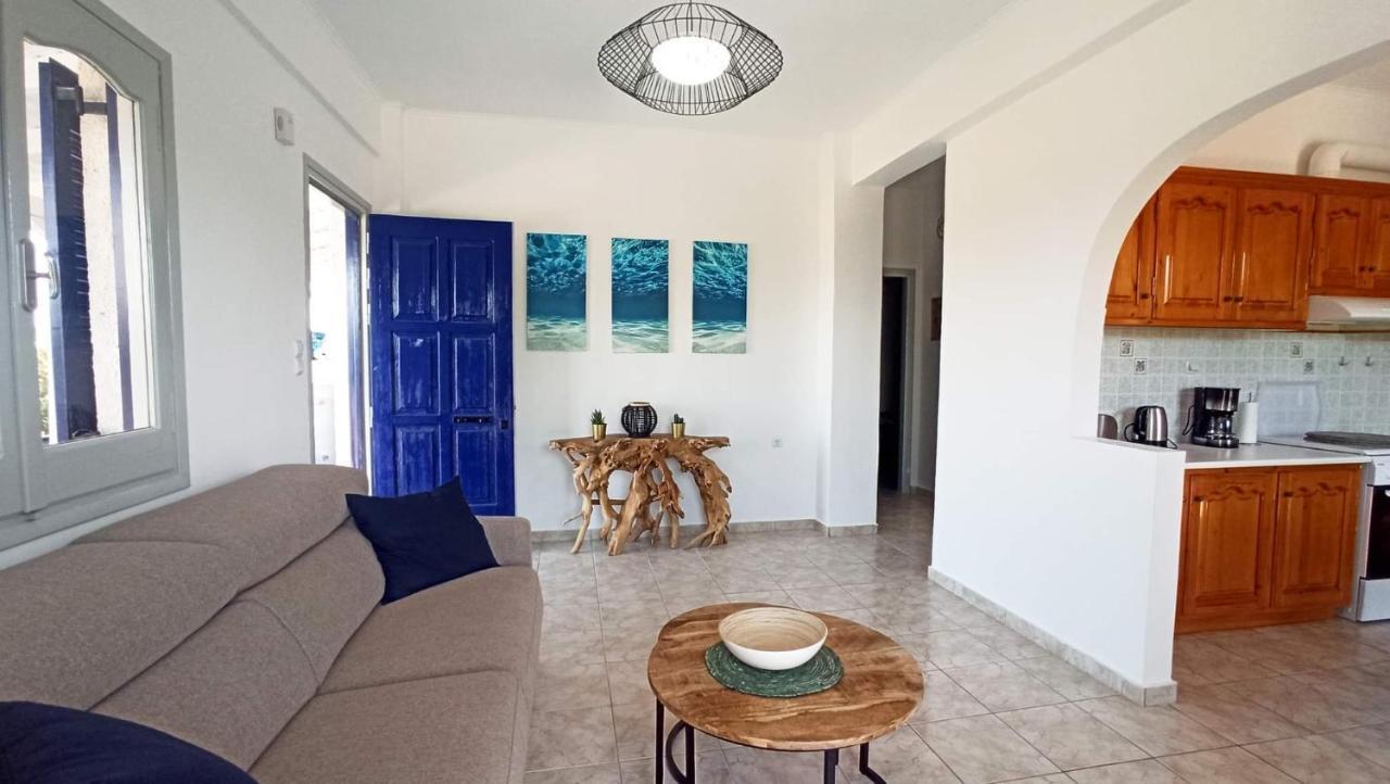 Villa Blue Cocoon - Chrani Messinia Peloponnese- Sea View 800 M From Beach Ngoại thất bức ảnh
