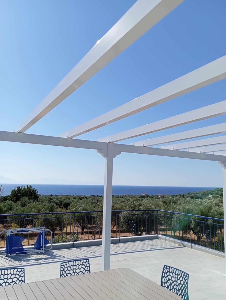 Villa Blue Cocoon - Chrani Messinia Peloponnese- Sea View 800 M From Beach Ngoại thất bức ảnh
