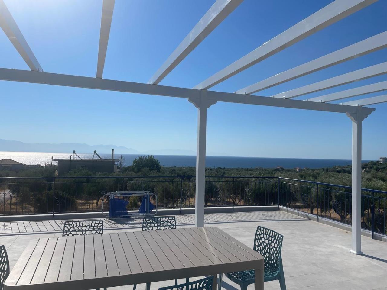 Villa Blue Cocoon - Chrani Messinia Peloponnese- Sea View 800 M From Beach Ngoại thất bức ảnh