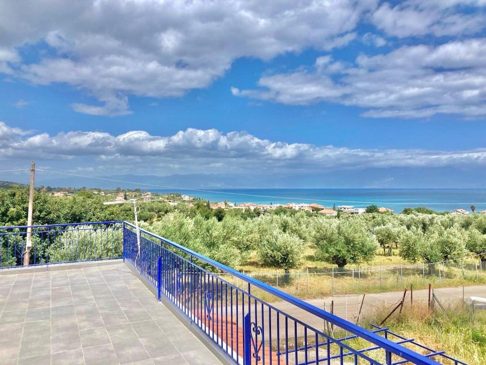 Villa Blue Cocoon - Chrani Messinia Peloponnese- Sea View 800 M From Beach Ngoại thất bức ảnh